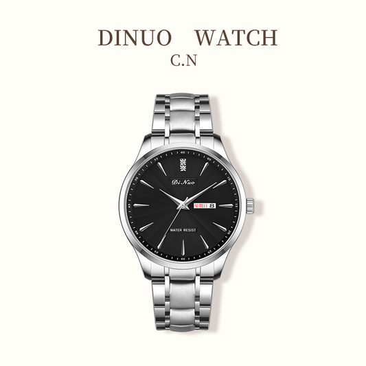 Men Women Day-Date Business Quartz Watch