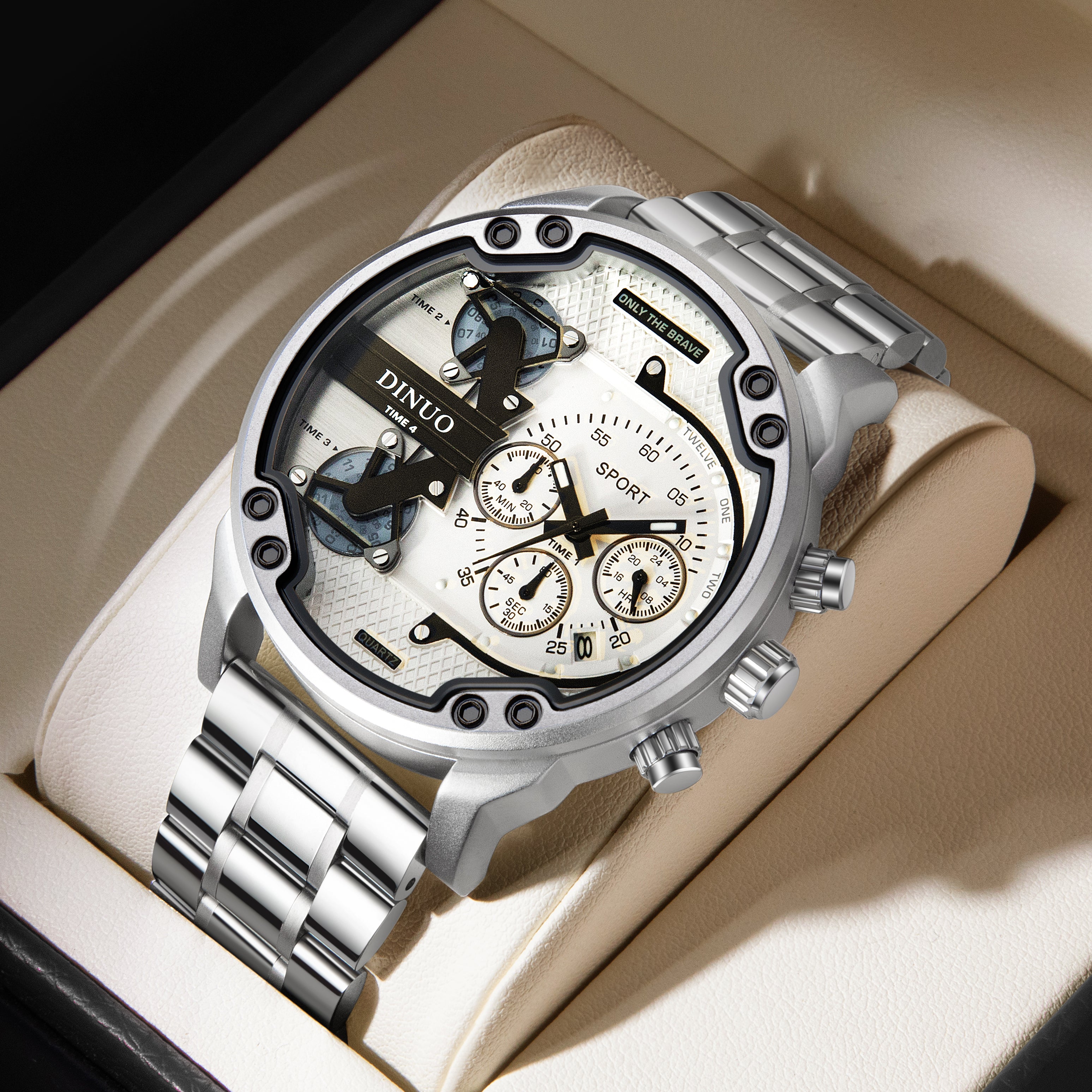 Men's Big Face Chronograph Sport Quartz Watch