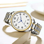 Men Women Day-Date Arabic Dial Quartz Watch