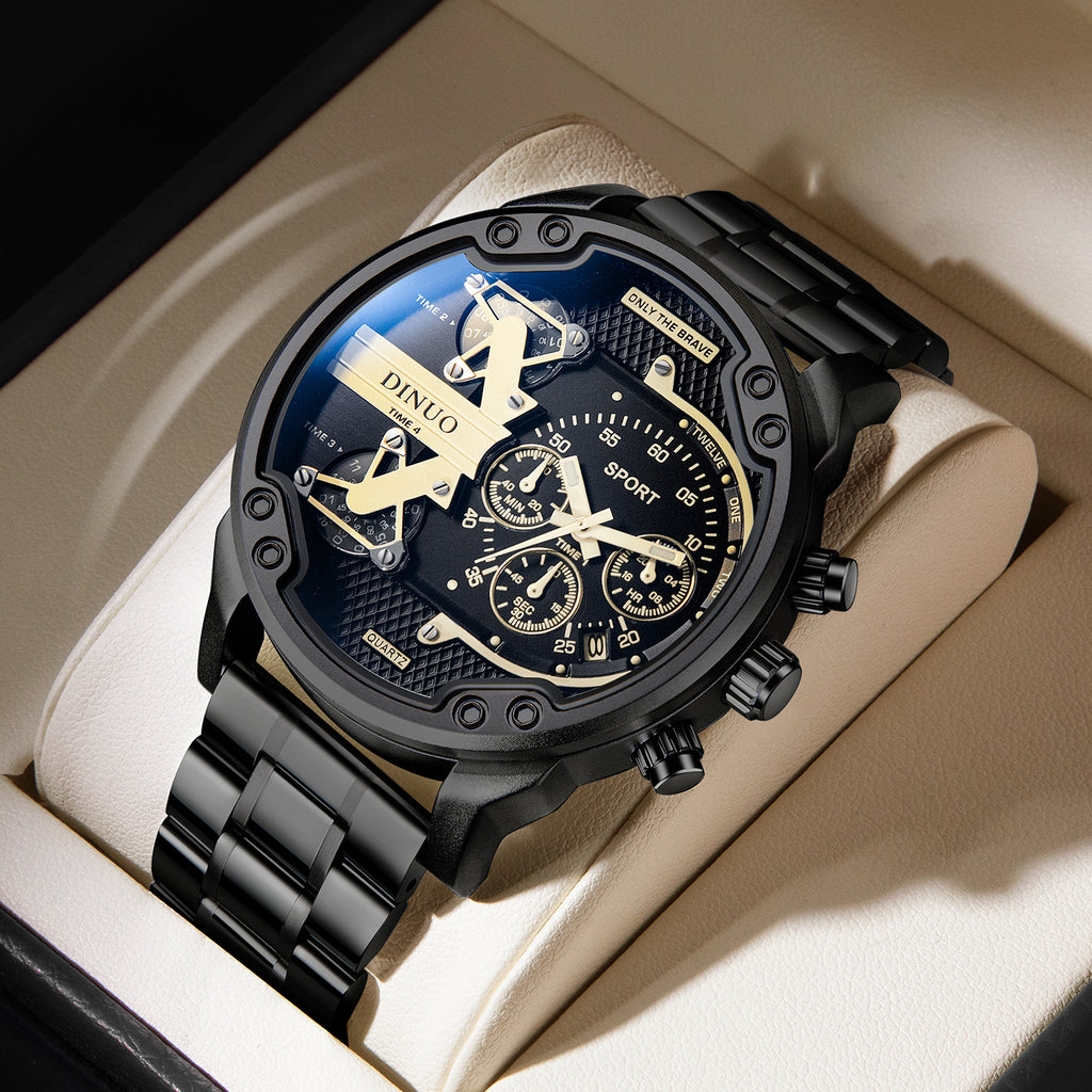 Men's Big Face Chronograph Sport Quartz Watch