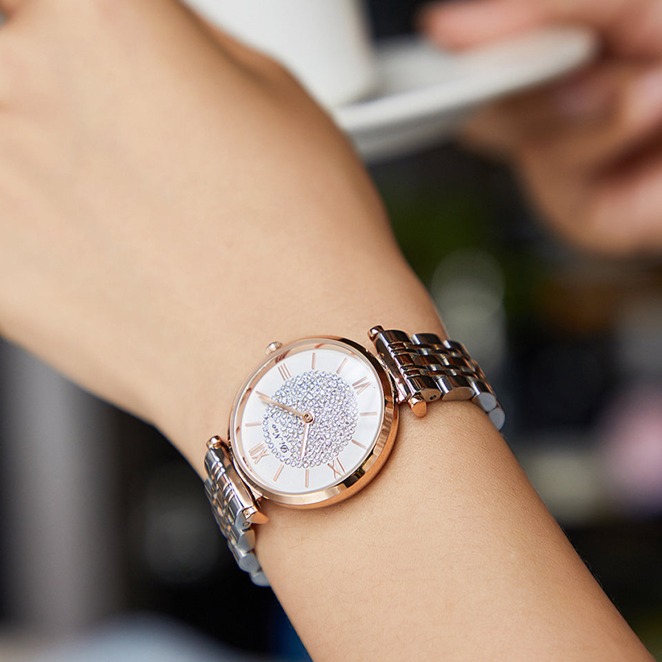 Women's Sparkling Crystal-Accented Fashion Watch