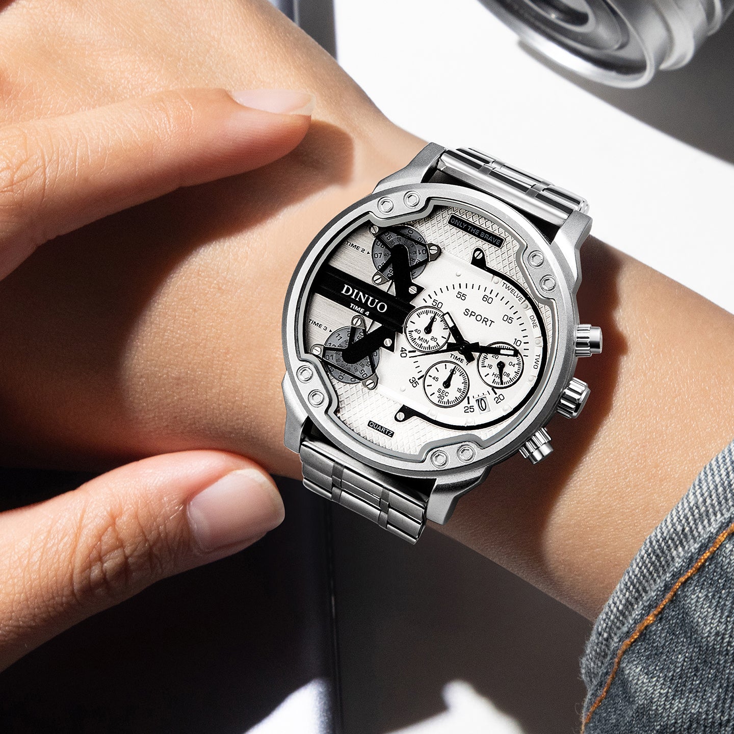 Men's Big Face Chronograph Sport Quartz Watch