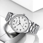 Men Women Day-Date Arabic Dial Quartz Watch