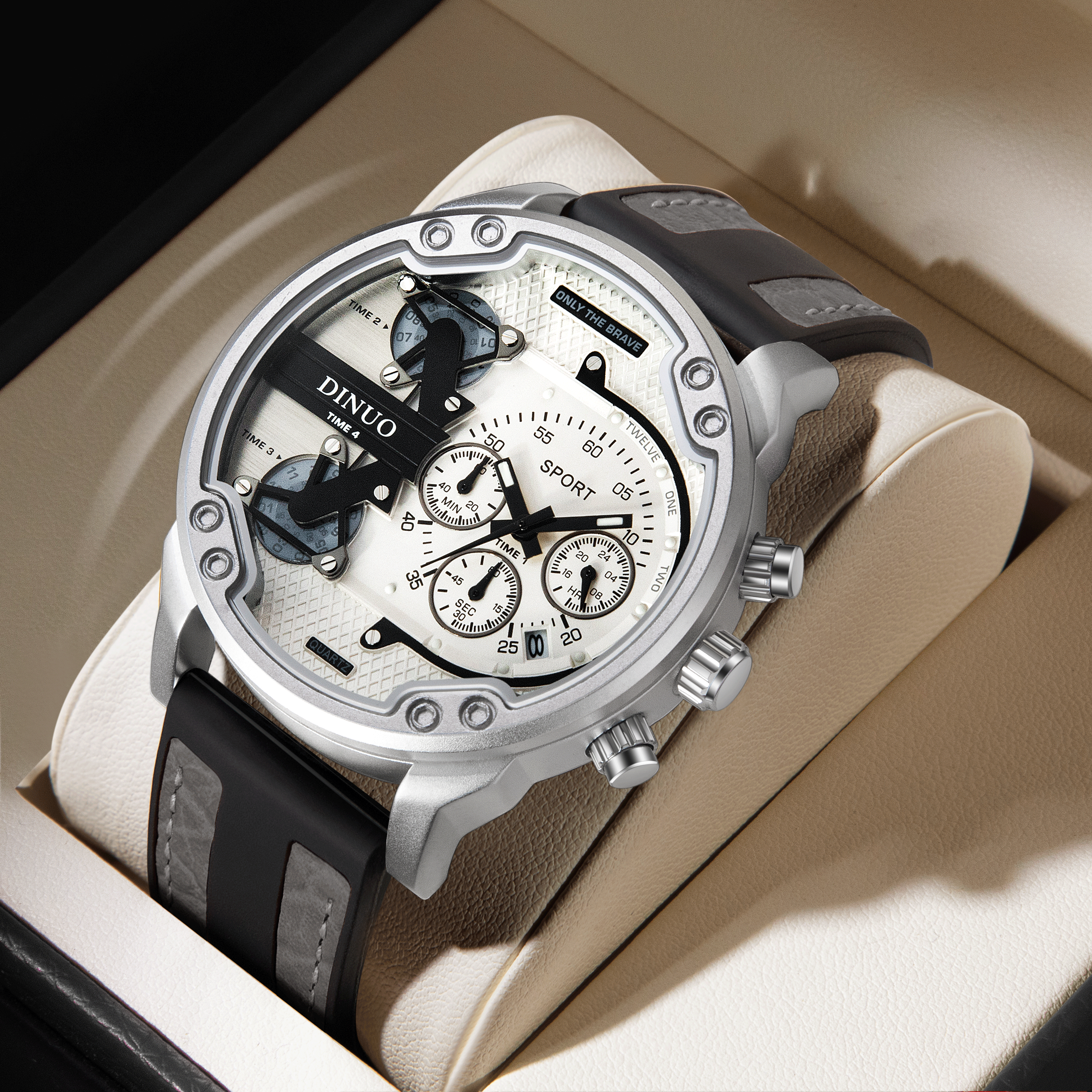 Men's Big Face Chronograph Sport Quartz Watch