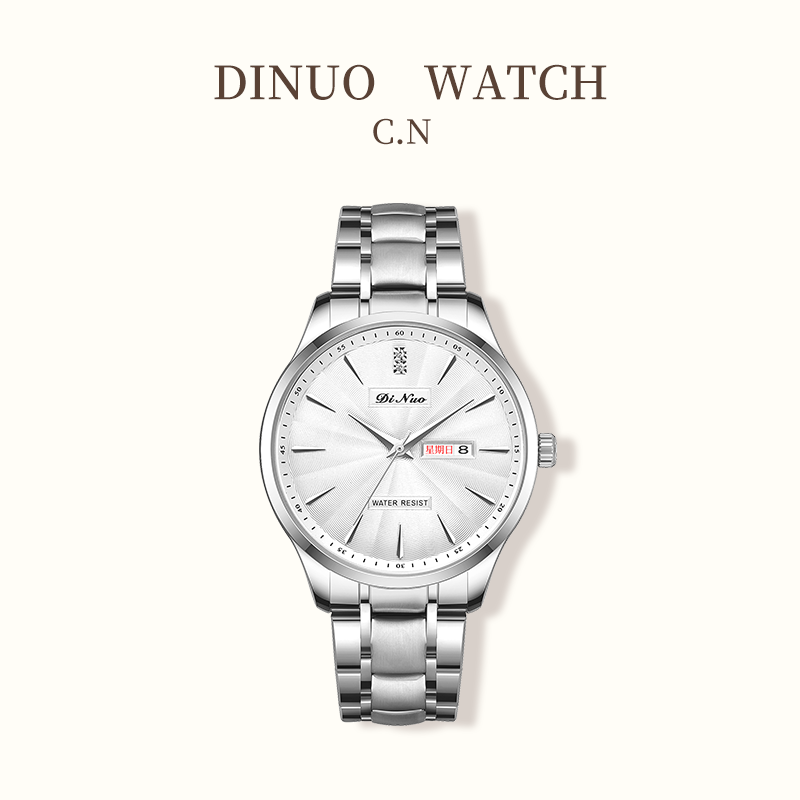 Men Women Day-Date Business Quartz Watch
