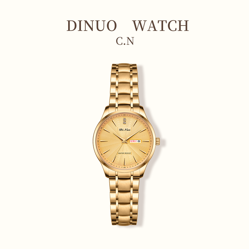 Men Women Day-Date Business Quartz Watch