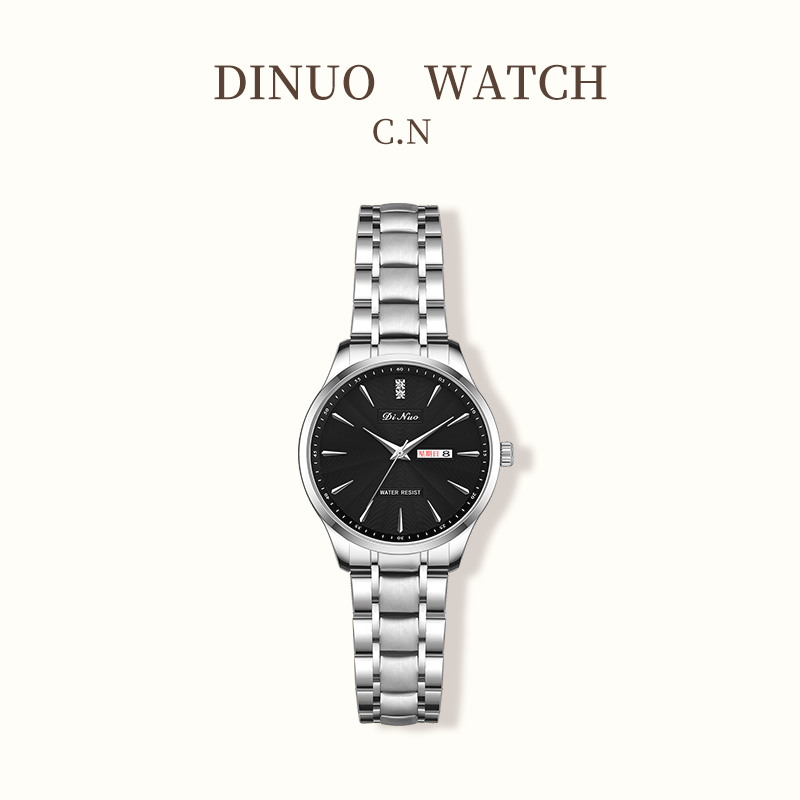 Men Women Day-Date Business Quartz Watch