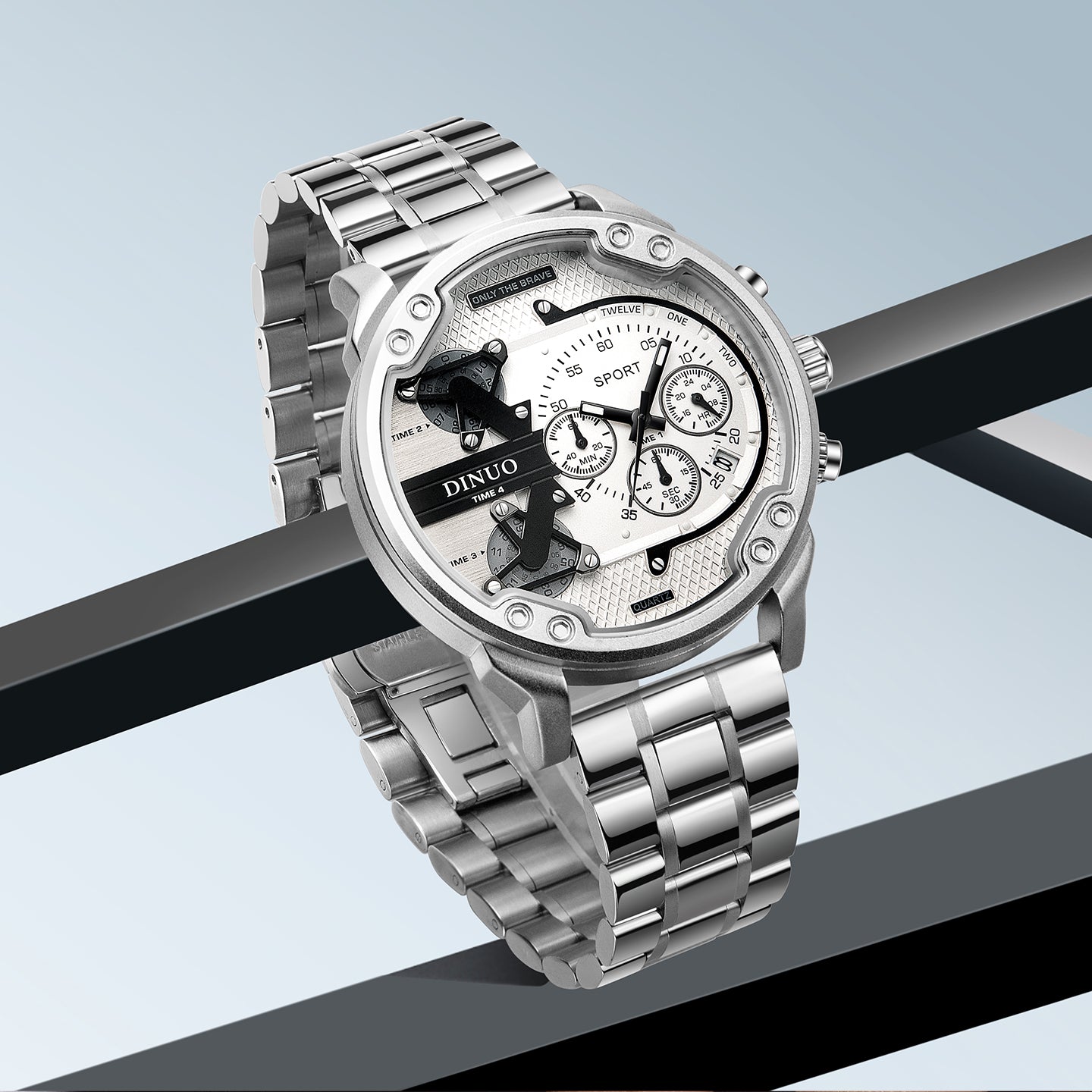 Men's Big Face Chronograph Sport Quartz Watch