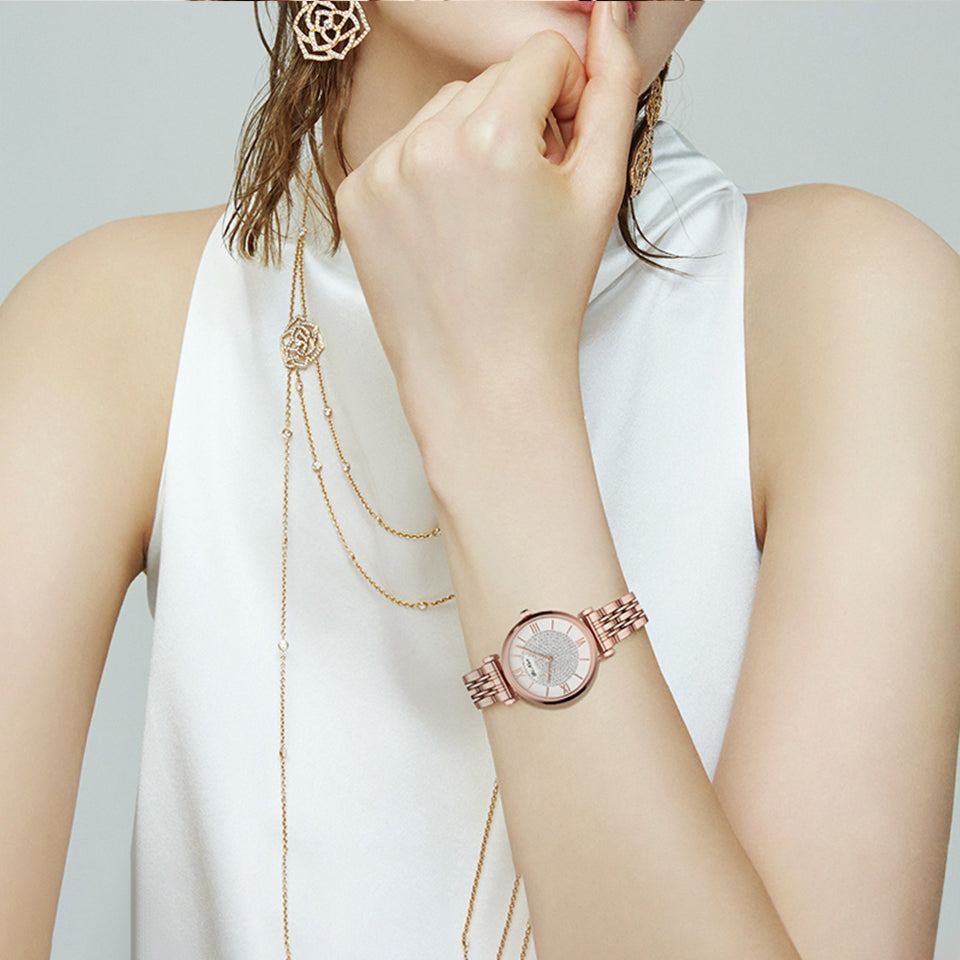 Women's Sparkling Crystal-Accented Fashion Watch