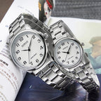 Men Women Day-Date Arabic Dial Quartz Watch