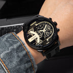 Men's Big Face Chronograph Sport Quartz Watch
