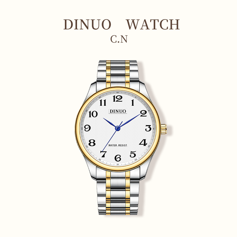 Men Women Day-Date Arabic Dial Quartz Watch