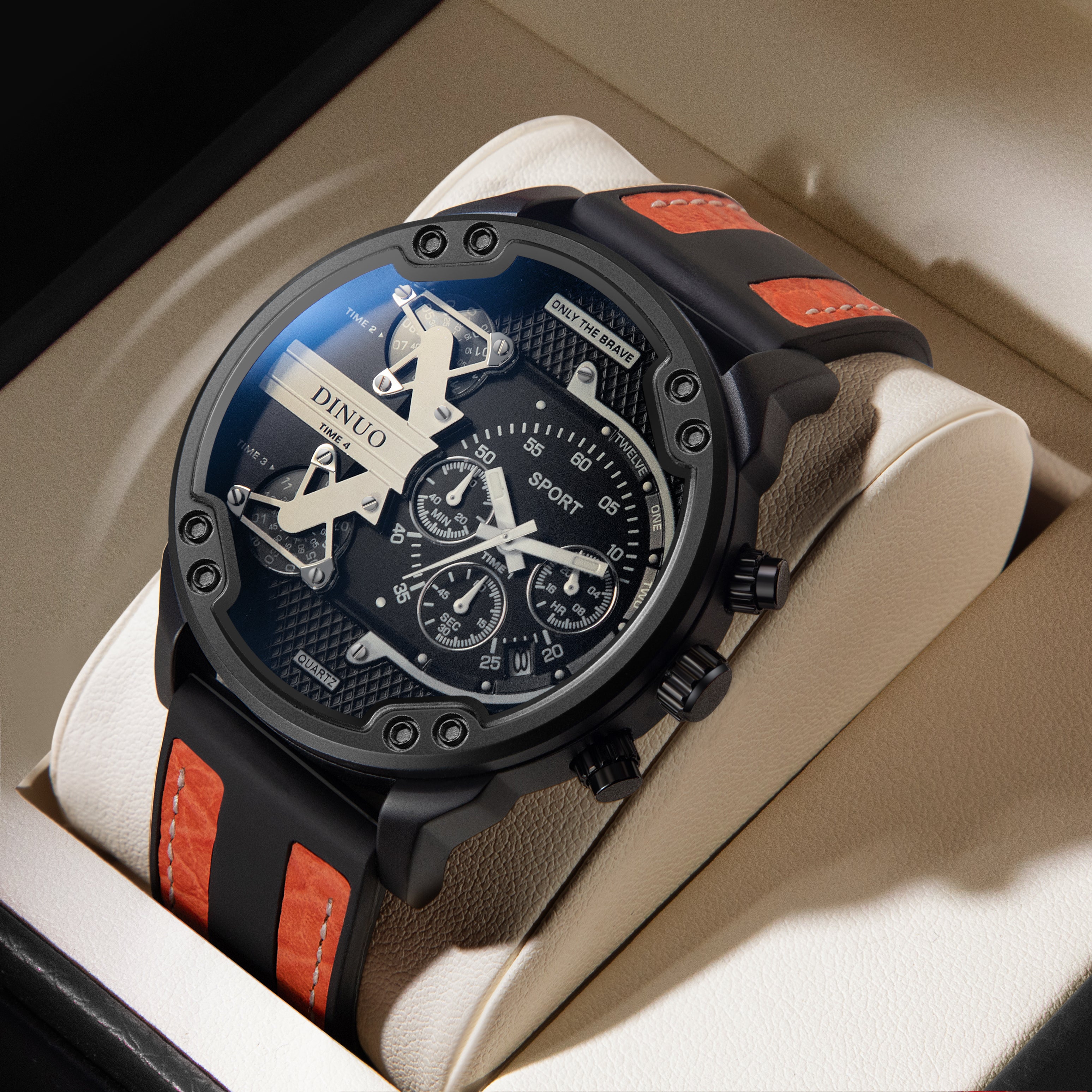 Men's Big Face Chronograph Sport Quartz Watch