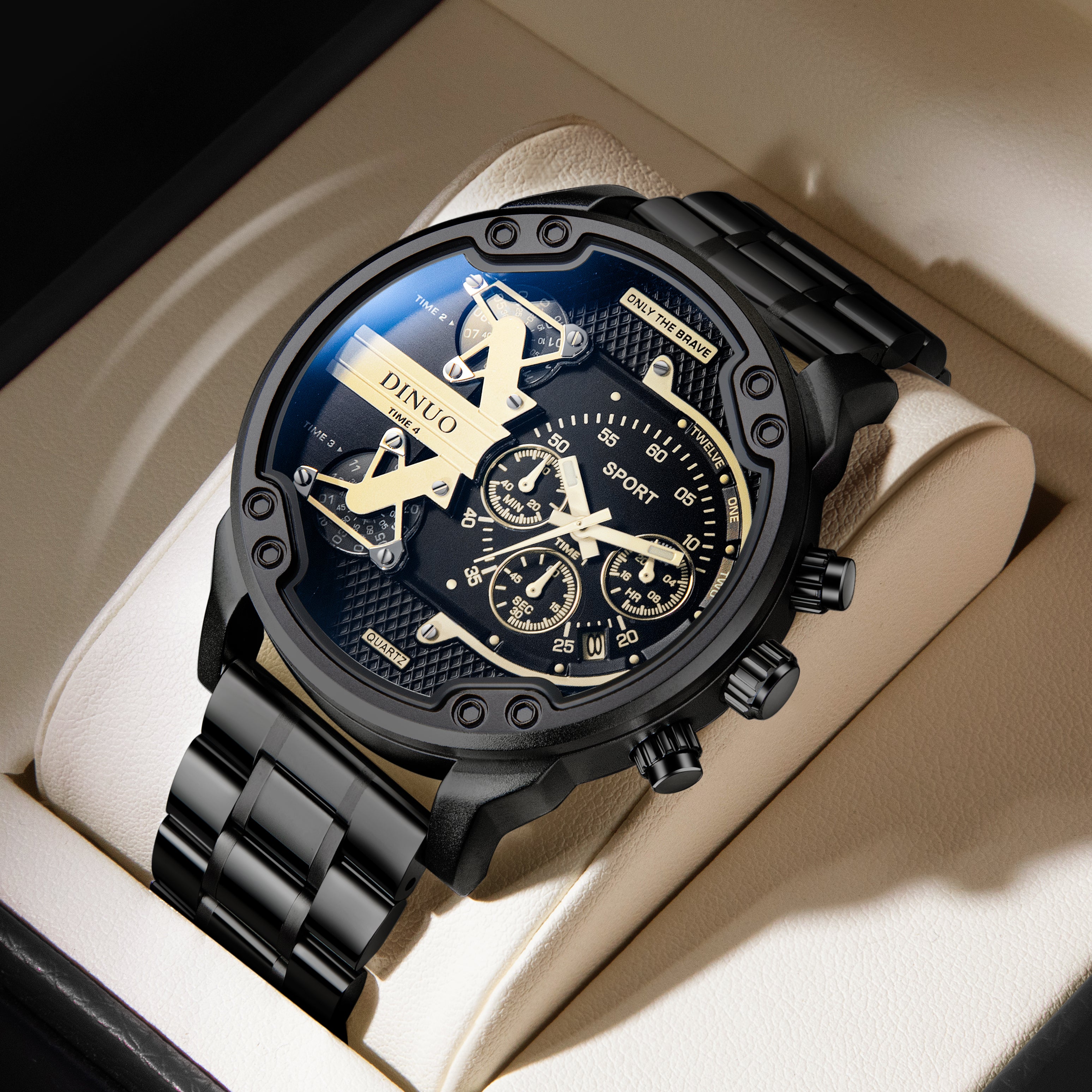 Men's Big Face Chronograph Sport Quartz Watch