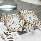 Men Women Day-Date Arabic Dial Quartz Watch