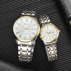 Men Women Day-Date Business Quartz Watch