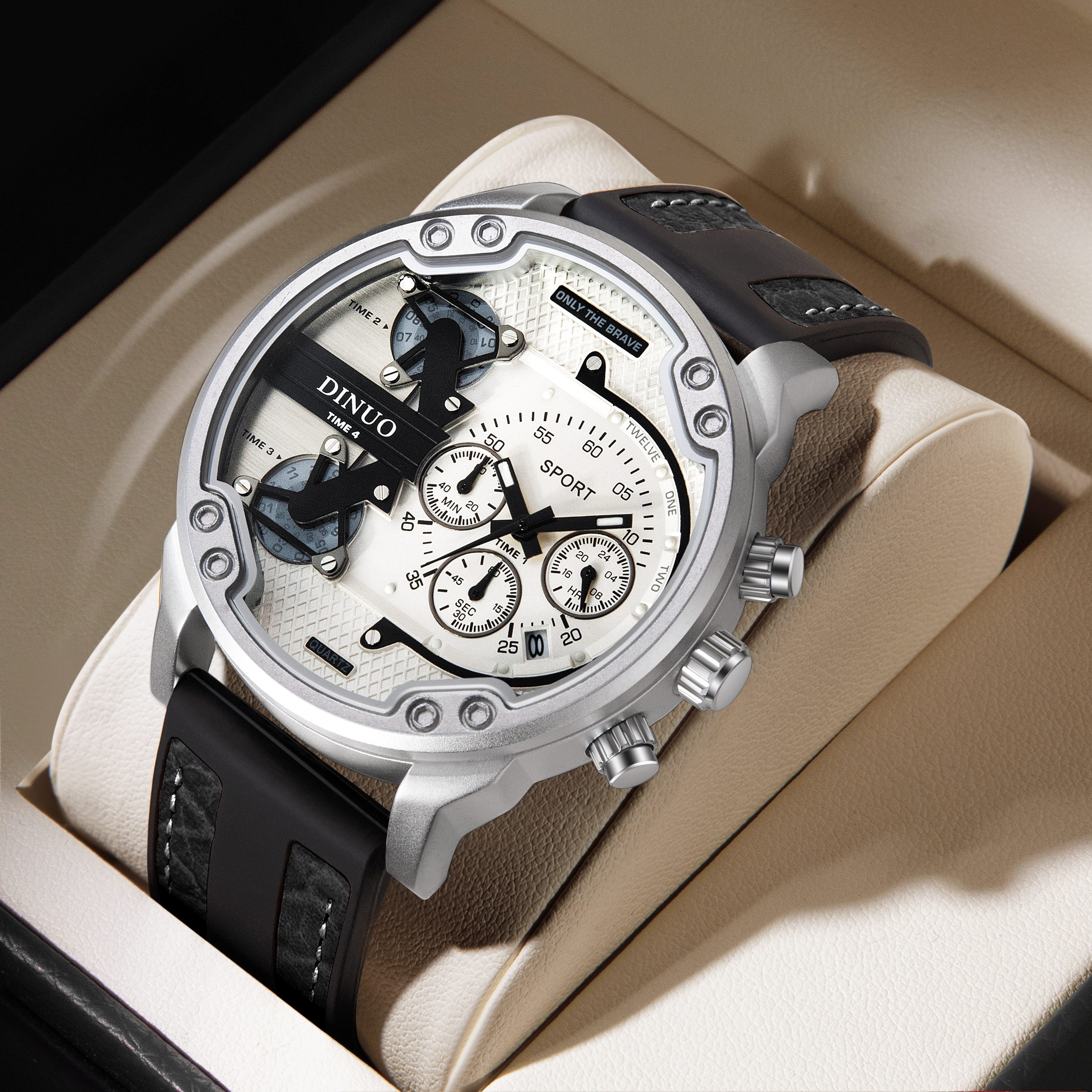 Men's Big Face Chronograph Sport Quartz Watch