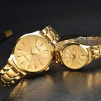 Men Women Day-Date Business Quartz Watch