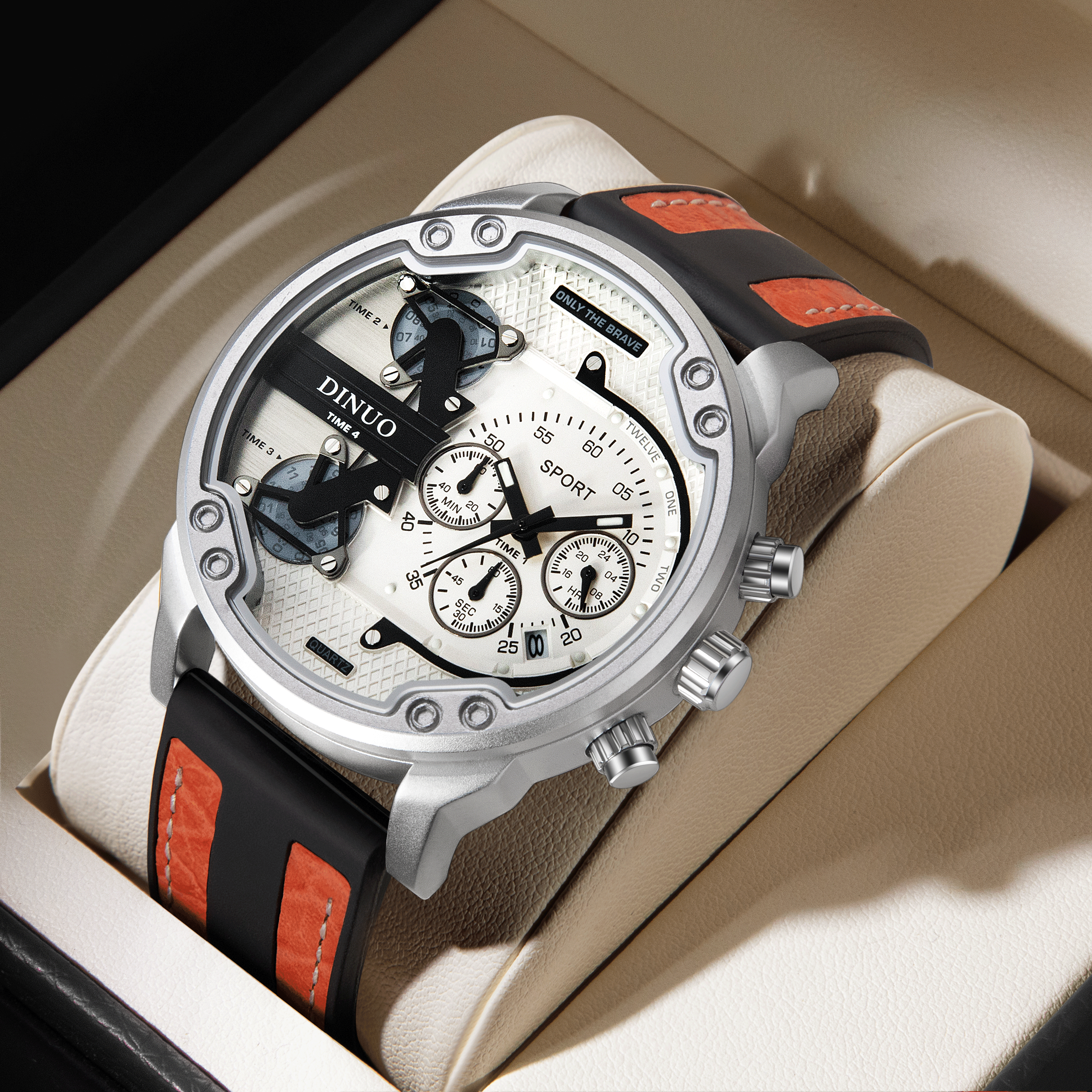 Men's Big Face Chronograph Sport Quartz Watch